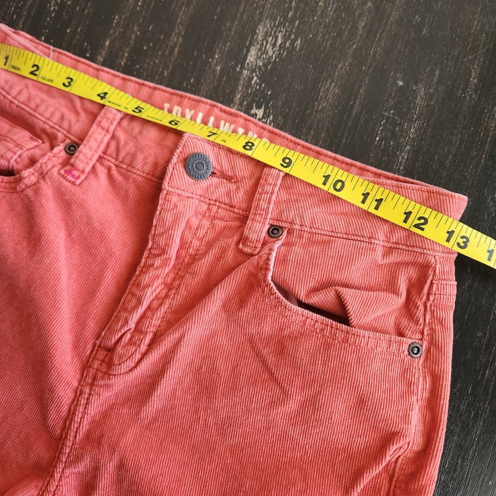 Idyllwind Corduroy Flare Pants sz 2 (26x33") Orange Boho Stretchy Hippie Western - Picture 7 of 15